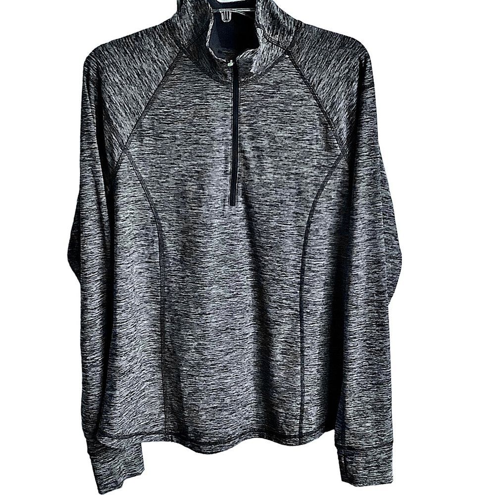 Old Navy Active Go Dry Semi Fitted Long Top  Quarter Zip Long Sleeves Size XL